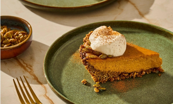 Spiced Pumpkin Pie With Pepita Crust